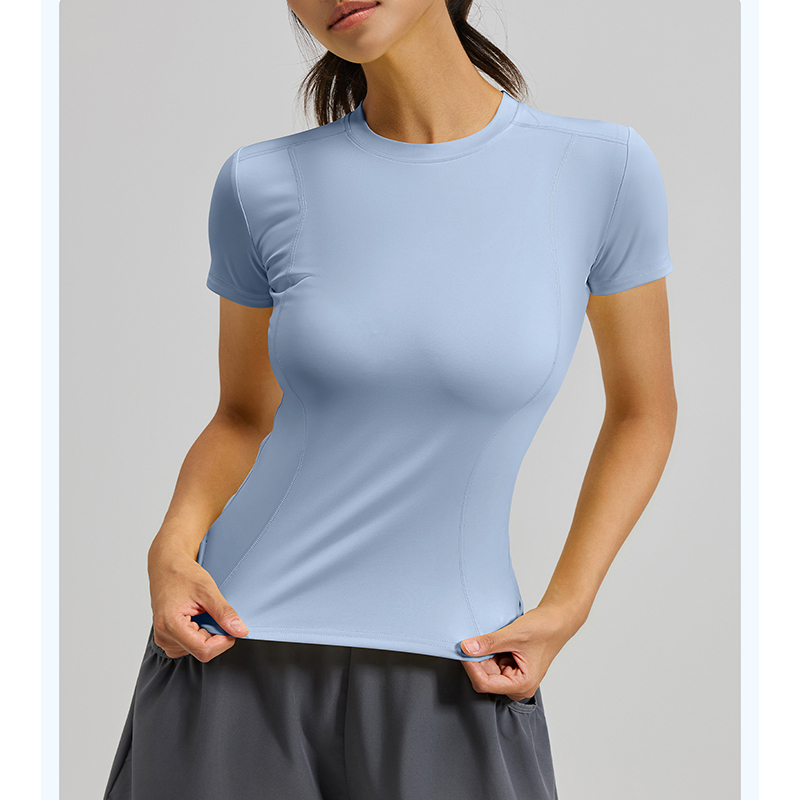Women Slim Fit Yoga T-Shirt Qu - T Shirt Tight Fit recension och pris