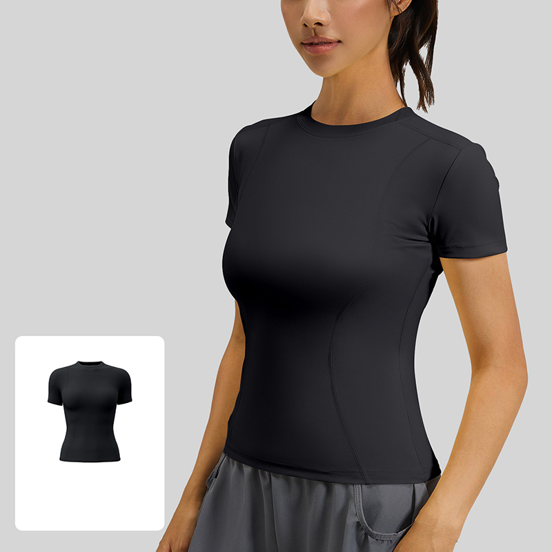 Women Slim Fit Yoga T-Shirt Qu - T Shirt Tight Fit recension och pris