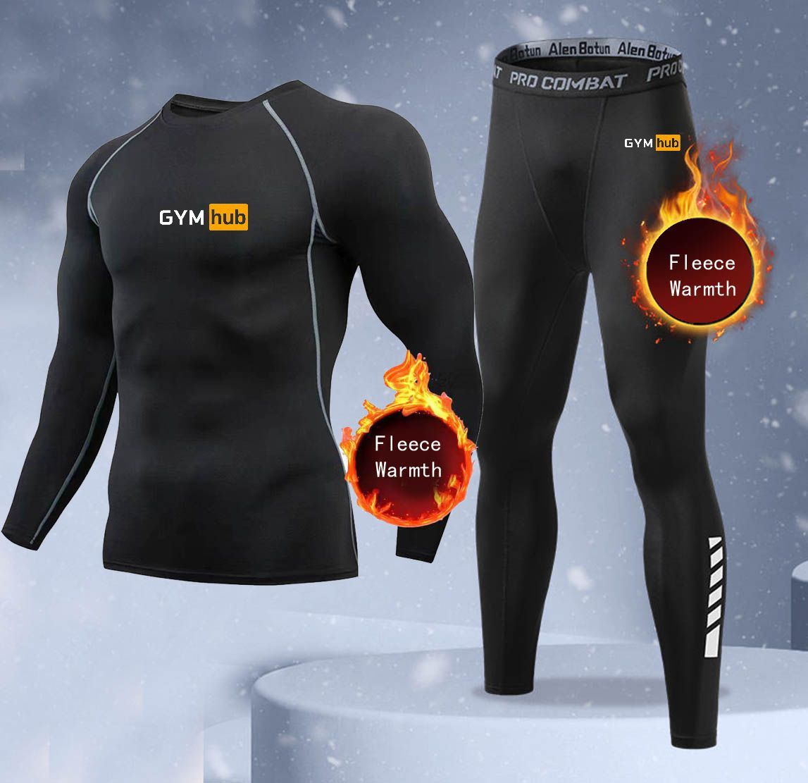 New 2-pieces Winter Warm Men U - Thermal Long John recension och pris