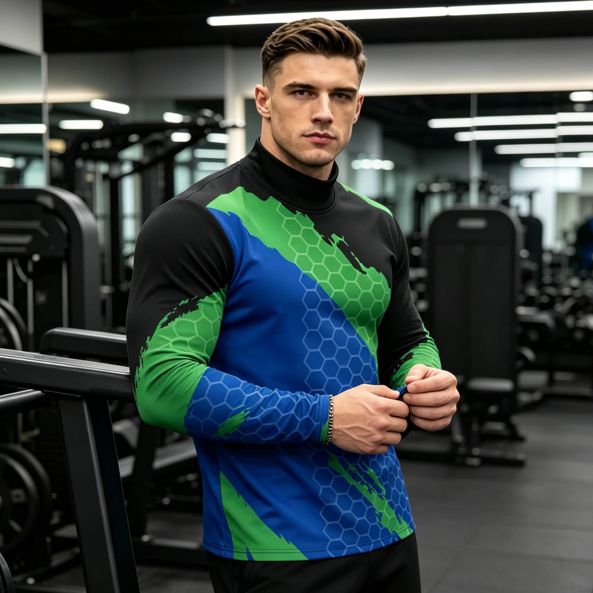 Men Contrast Color Honeycomb T - Base Layer Top recension och pris